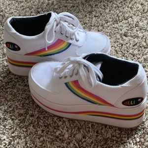 Delia’s by dolls kills rainbow platforms